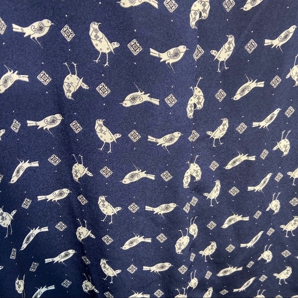 Lily Rose Navy Blue Bird Mini Dress XS Womens Work - Picture 6 of 7